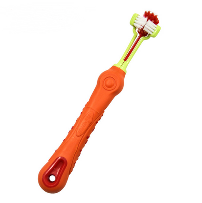 Three Sided Pet Toothbrush Dog Brush Bad Breath Tartar Teeth Care  -  - Pets Crazy Shops -