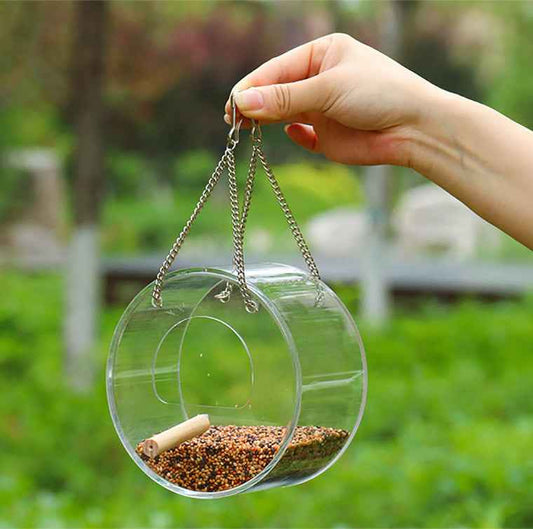 Acrylic Bird Food Box  -  - Pets Crazy Shops -