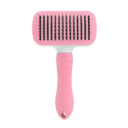 Cat Self-Cleaning Comb Stainless Steel Dog Comb Hair Brush One Key To Remove Floating Artifact  -  - Pets Crazy Shops -