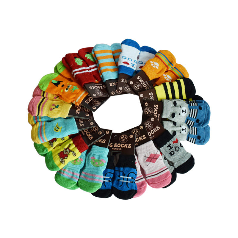 Pet dog socks shoes indoor antiskid socks VIP Teddy Pomeranian Bichon socks  -  - Pets Crazy Shops -