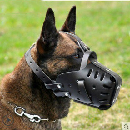 Cowhide Dog Muzzle Medium And Large Dog Horse Dog  -  - Pets Crazy Shops -