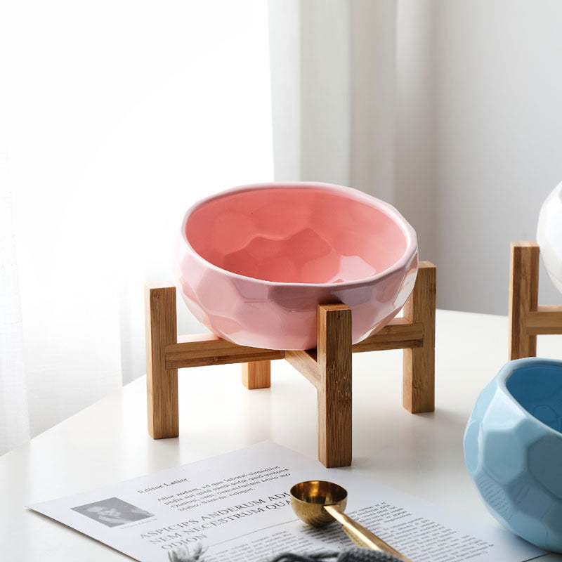 Pet bowl oblique mouth cat bowl food bowl dog bowl method bucket food bowl  -  - Pets Crazy Shops -