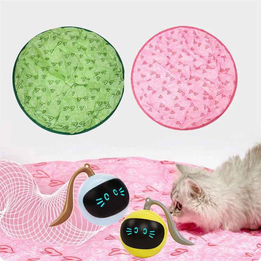 Automatic Funny Cat Toys Electric Motion Undercover Moving Bouncing Rolling Ball Interactive Toy For Indoor Cat Kitty Pet Toy  -  - Pets Crazy Shops -
