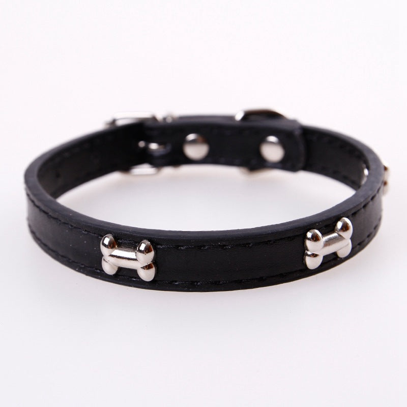 Fashionable Personality Pet PU Neck Ring Accessories  -  - Pets Crazy Shops -