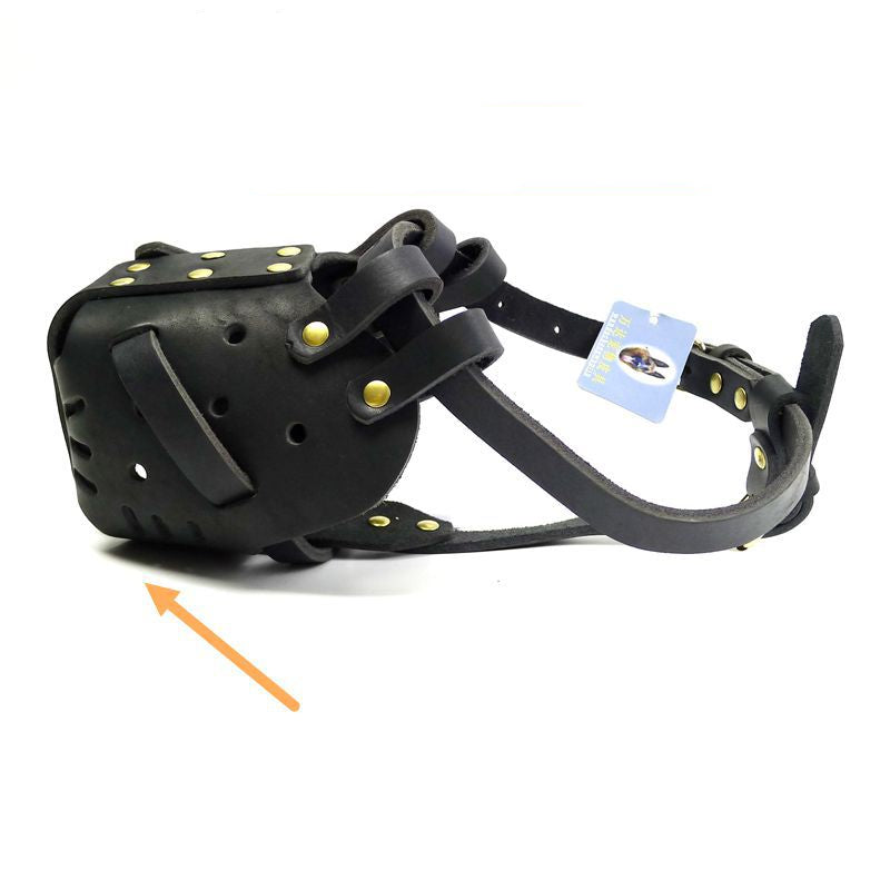 Cowhide Dog Muzzle Medium And Large Dog Horse Dog  -  - Pets Crazy Shops -