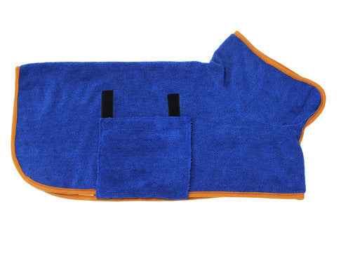 Absorbent Pet Bathrobe With Waist-wrapped Microfiber  -  - Pets Crazy Shops -