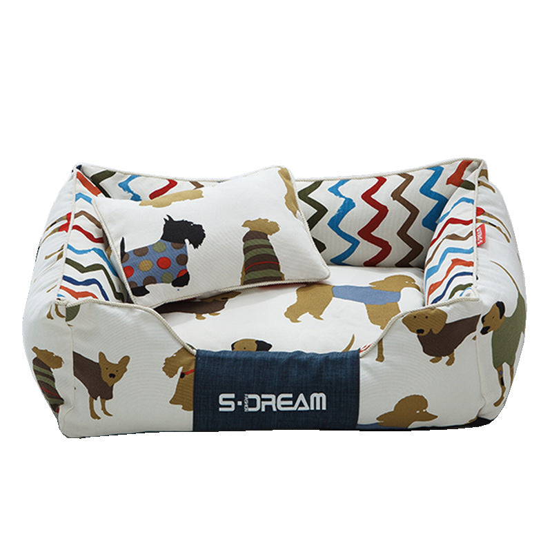 Dog Cat Bed Creativity Of Removable And Washable Large Dog Mat Pet House In Winter  -  - Pets Crazy Shops -