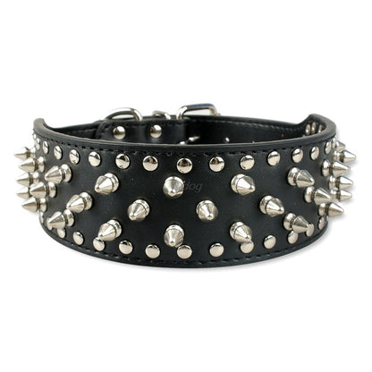 Pet collar large dog rivet collar  -  - Pets Crazy Shops -