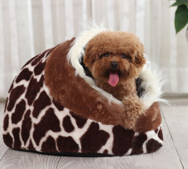 Leopard kennel cat litter cat house dog house dog bed cat bed pet bed supplies  -  - Pets Crazy Shops -
