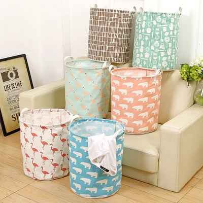 Foldable laundry basket, cotton and linen laundry basket, bathroom, laundry, dirty clothes, dirty clothes, toy storage basket  -  - Pets Crazy Shops -