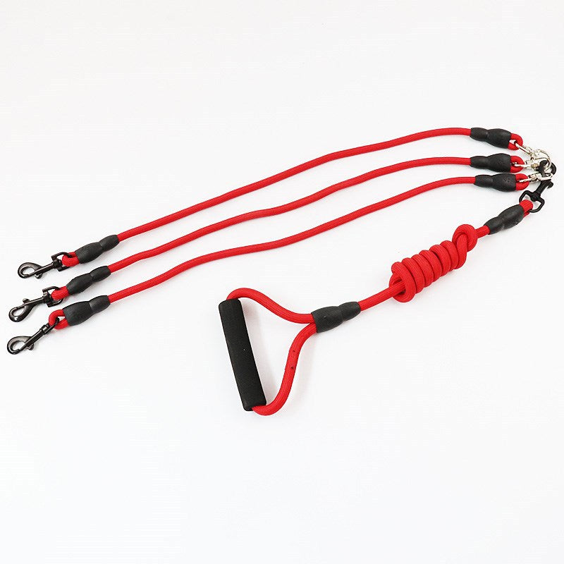 One drag three dogs leash  -  - Pets Crazy Shops -
