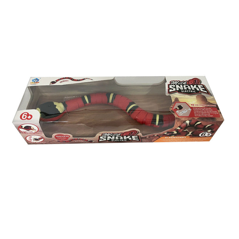 Smart Sensing Snake Cat Toys Electric Interactive Toys For Cats USB Charging Cat Accessories For Pet Dogs Game Play Toy  -  - Pets Crazy Shops -