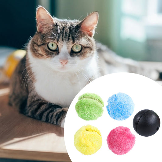 Magic Roller Ball Activation Automatic Ball Dog Cat Interactive Funny Chew Plush Electric Rolling Ball Pet Dog Cat Toy  -  - Pets Crazy Shops -