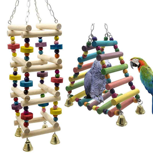Parakeet Bird Toy Amusement Park Swing Stand  -  - Pets Crazy Shops -