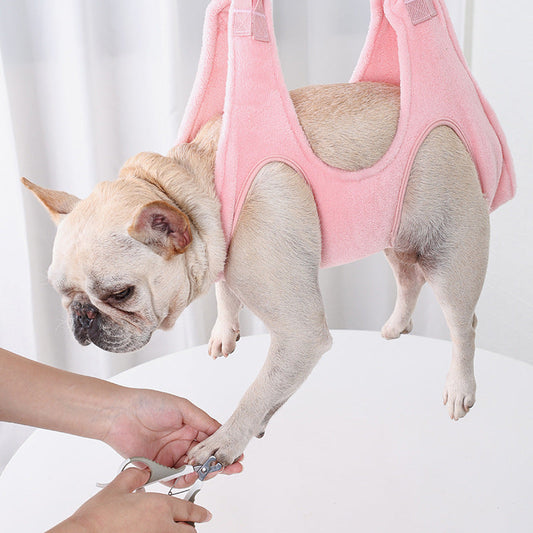 Grooming Assist Pet Hammock Plush Soft Dog Pets Supplies  -  - Pets Crazy Shops -