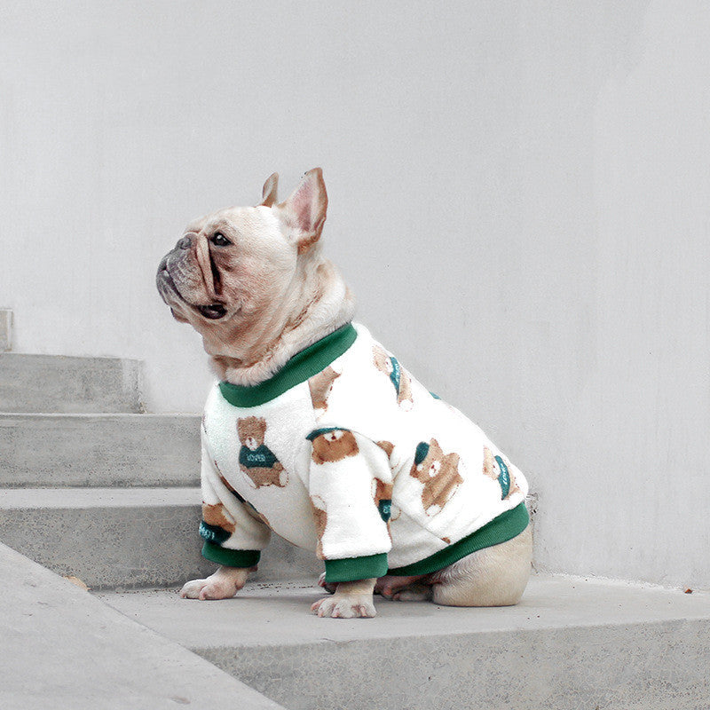 French Clothes Dog Pajamas Winter Clothes Corgi  -  - Pets Crazy Shops -
