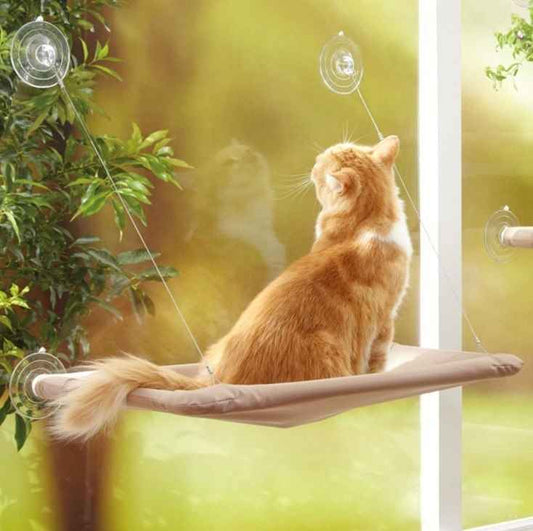 Pet Hanging Beds Cat Sunny Window Seat Mount Hammock Comfortable Cat Shelf Seat  -  - Pets Crazy Shops -