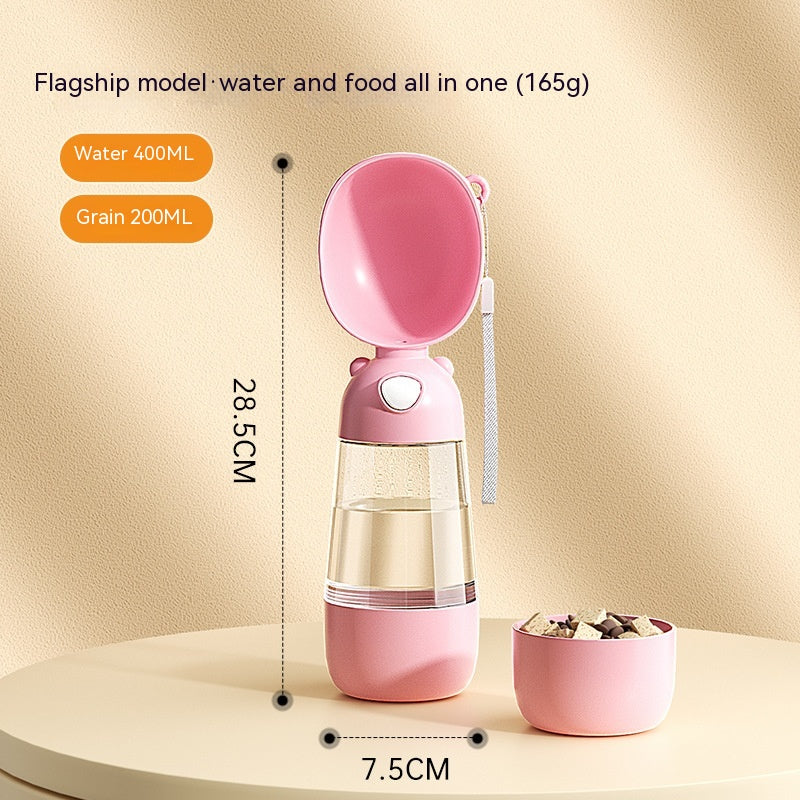 Portable Dog Water Bottle Food And Water Container For Pet Pets Feeder Bowl Outdoor Travel Drinking Bowls Water Dispenser  -  - Pets Crazy Shops -