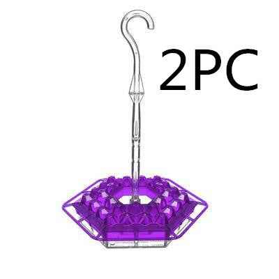Hanging Red Hexagonal Hummingbird Feeder With Hook  -  - Pets Crazy Shops -