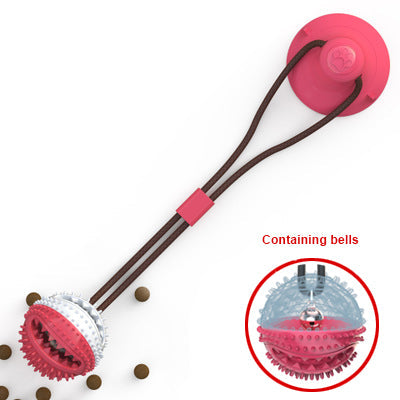 Dog Toys Silicon Suction Cup Tug Interactive Dog Ball Toy For Pet Chew Bite Tooth Cleaning Toothbrush Feeding Pet Supplies  -  - Pets Crazy Shops -