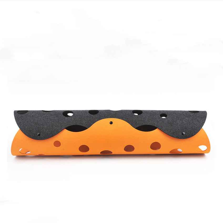Cat Tunnel Cat Toy Felt Pom Splicing Deformable Kitten Nest Collapsible Tube House Tunnel Interactive Pet Toy Cat Accessories  -  - Pets Crazy Shops -