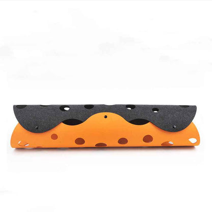 Cat Tunnel Cat Toy Felt Pom Splicing Deformable Kitten Nest Collapsible Tube House Tunnel Interactive Pet Toy Cat Accessories  -  - Pets Crazy Shops -