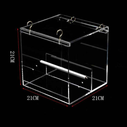 Acrylic bird feeder  -  - Pets Crazy Shops -
