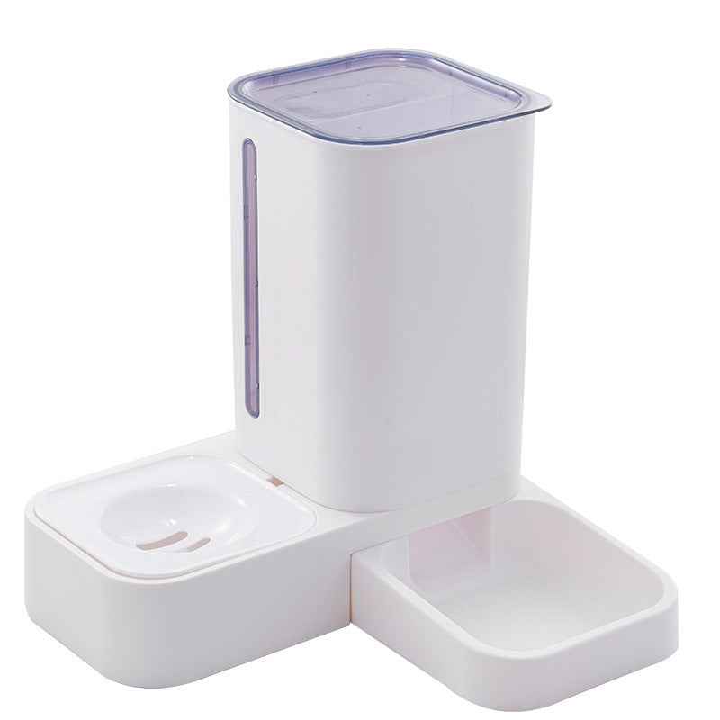 Pet Automatic Water Storage Double Plastic Pet Bowl  -  - Pets Crazy Shops -