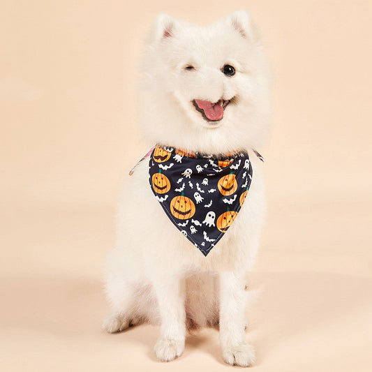 Halloween Double-sided Saliva Towel Pet Accessories  -  - Pets Crazy Shops -