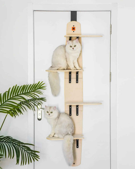 Mewoofun 4-Levels Versatile Cat Climber Shelves Door Mounted Vertical Cat Tree  -  - Pets Crazy Shops -