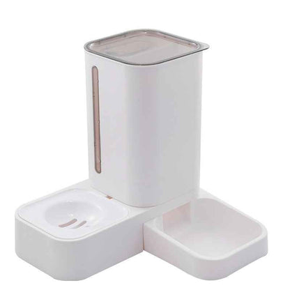 Pet Automatic Water Storage Double Plastic Pet Bowl  -  - Pets Crazy Shops -