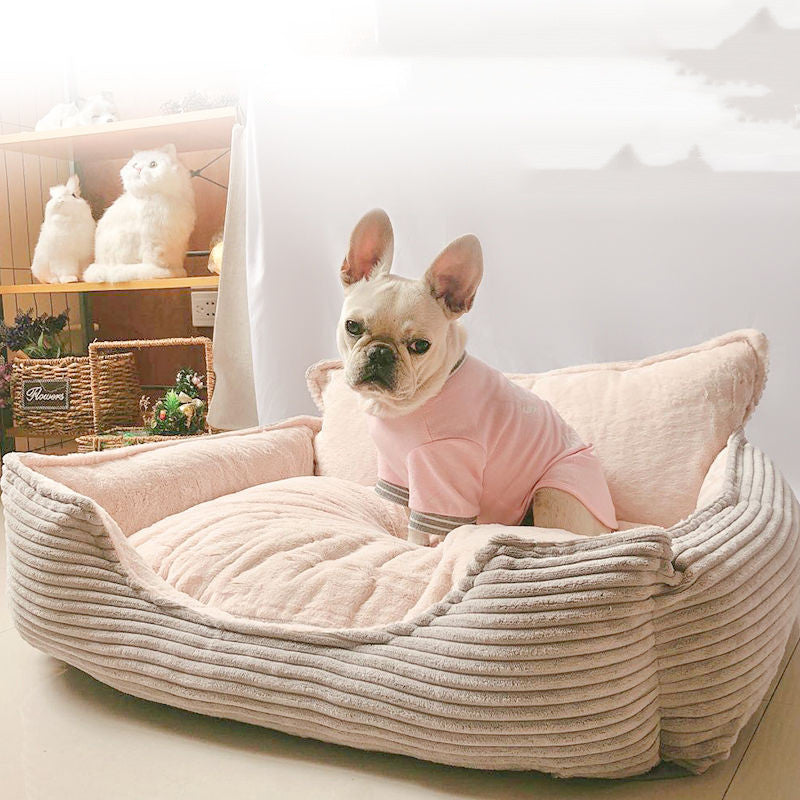 Removable And Washable Plush Warm Pet Kennel Dog Bed  -  - Pets Crazy Shops -