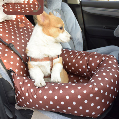 Car Kennel Pet Travel Car Seat Small And Medium-sized Dog Kennel Cushion Pets Supplies  -  - Pets Crazy Shops -
