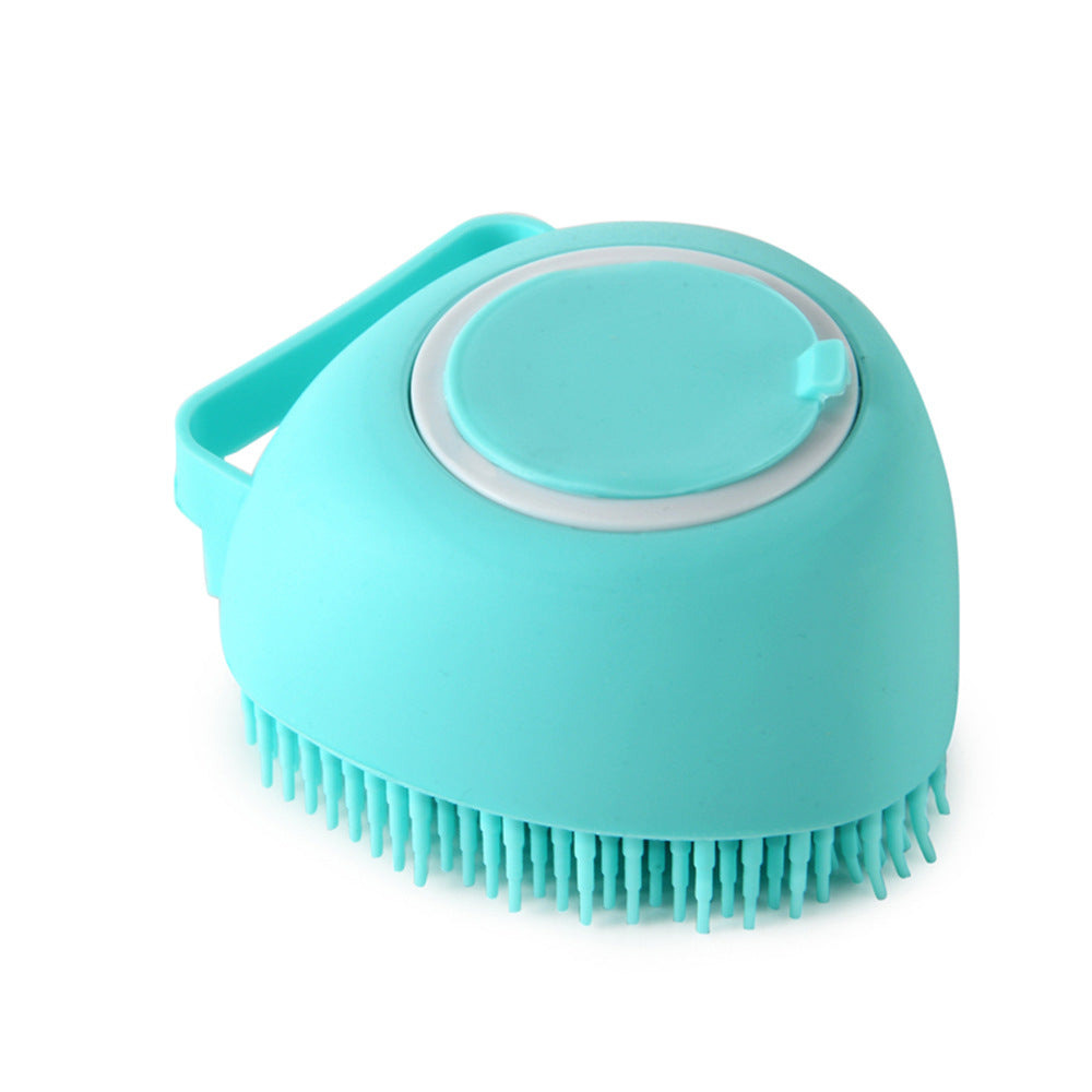 Silicone Pet Bath Brush | With Shampoo Dispenser