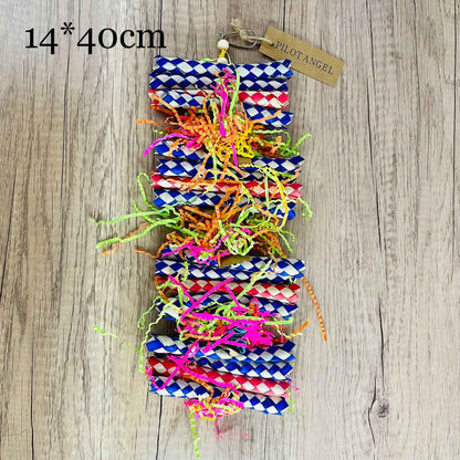 Parrot Toy Woodskin Hand-woven Boredom Cage Supplies  -  - Pets Crazy Shops -