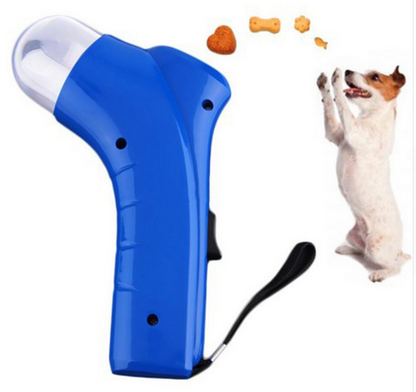 Pet Treat Launcher Gun | Interactive Dog & Cat Toy | Spring-Loaded | 4 Colours  -  - Pets Crazy Shops -