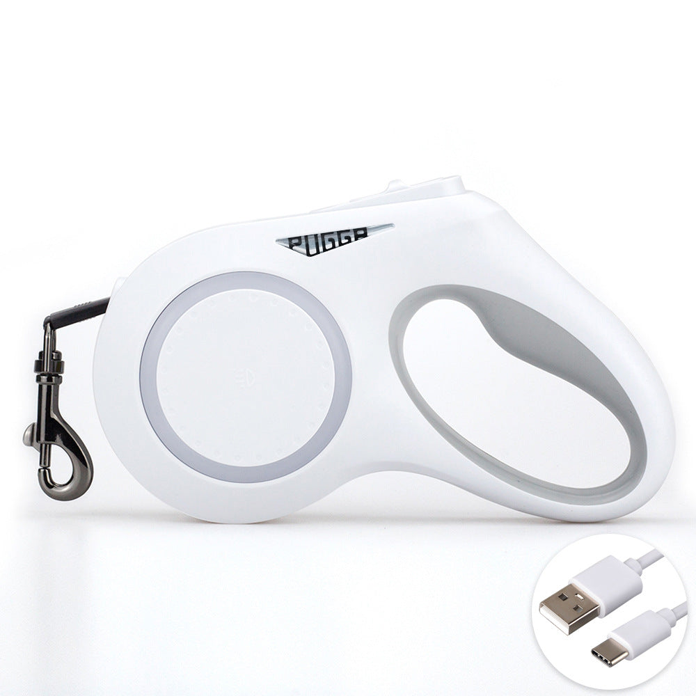 Automatic Telescopic Traction Rope For Pets With Lights  -  - Pets Crazy Shops -