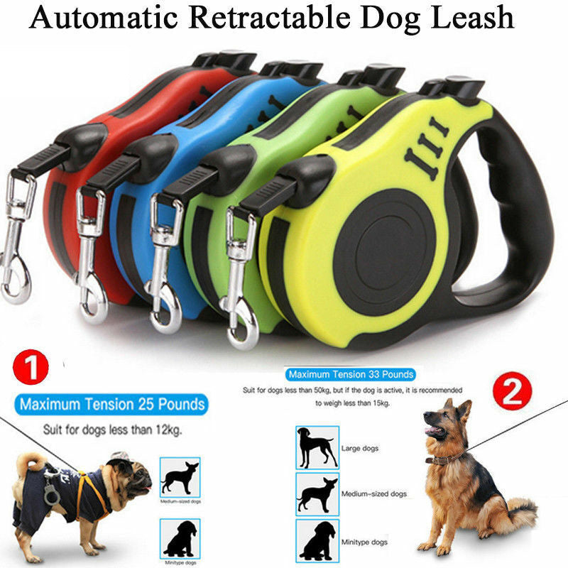 Automatic Retractable Dog Leash Pet Collar Automatic Walking Lead FreeLeash  -  - Pets Crazy Shops -
