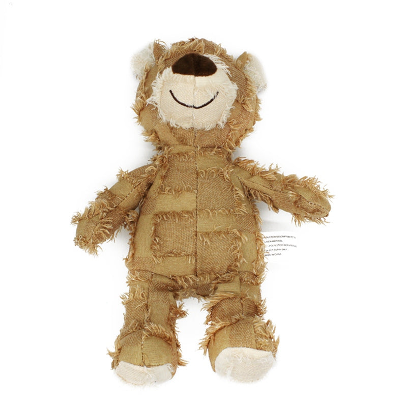 Cute Pet Dog Cat Plush Squeak Sound Dog Toys Bear Shape Pet Dogs Bite Resistant Molar Chew Toys Pets Interactive Training Toys Pet Products  -  - Pets Crazy Shops -