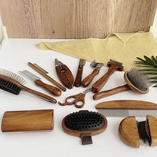 Pet Comb Solid Wood Antique Hair Removing Products  -  - Pets Crazy Shops -