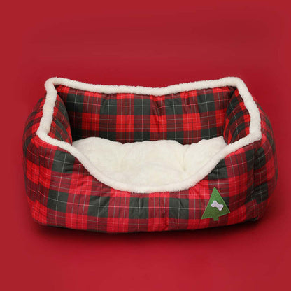 Animals Christmas Sofa Dog Beds Waterproof Bottom Soft Pure Cotton Warm Bed For Dog Xmas Soft Pet Bed CatRemovable Bed Winter  -  - Pets Crazy Shops -
