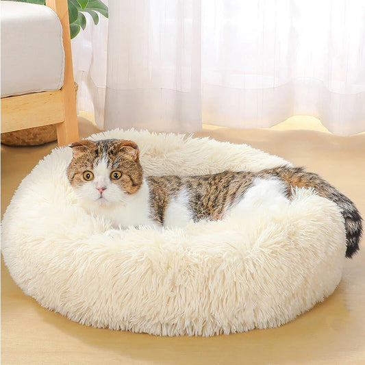 Dog Bed Super Soft Washable Long Plush Pet Kennel Deep Sleep Dog House Velvet Mats Sofa For Dog Basket Pet Cat Bed  -  - Pets Crazy Shops -