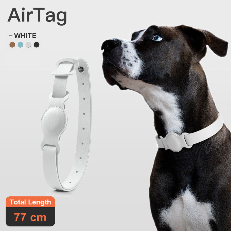 Anti-lost Device Cat And Dog Pet Collar Chain Leather Case  -  - Pets Crazy Shops -