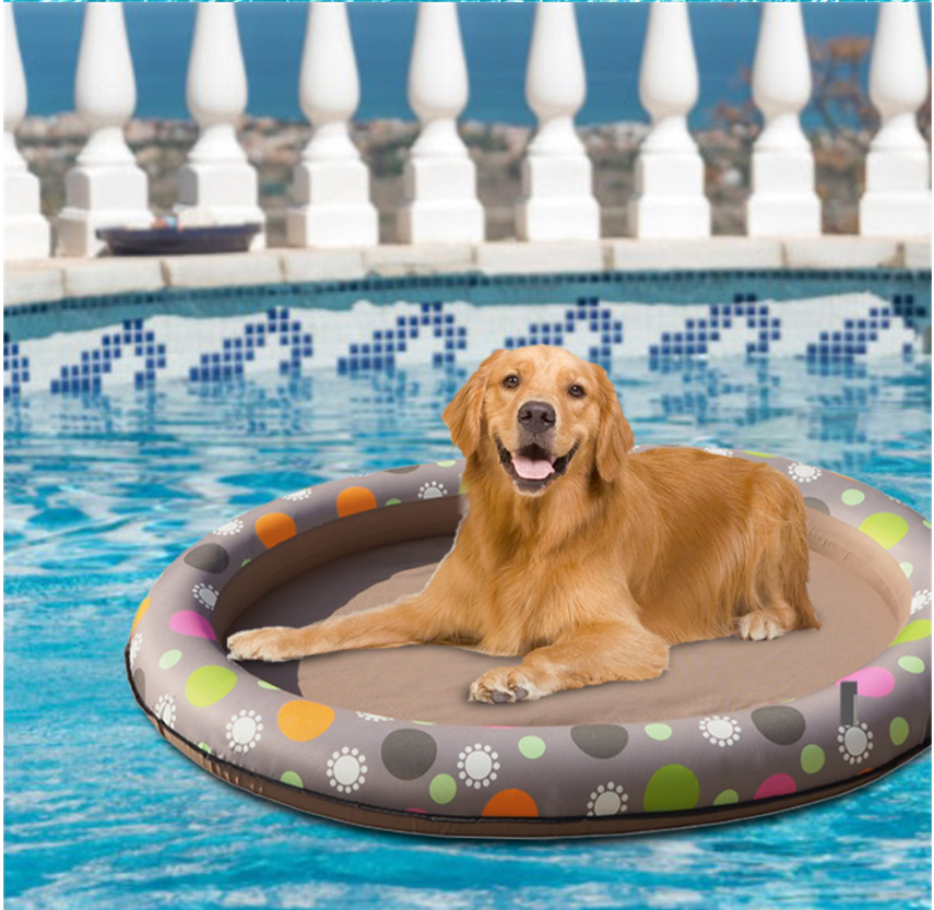 Dog Swimming Pool Inflatable Hammock Pets Pool Floating Bed Spring Summer Swimming Ring  -  - Pets Crazy Shops -