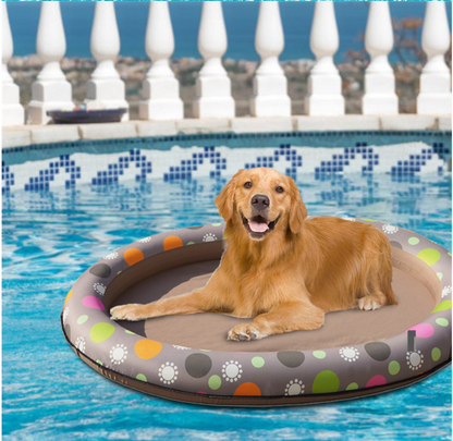 Dog Swimming Pool Inflatable Hammock Pets Pool Floating Bed Spring Summer Swimming Ring  -  - Pets Crazy Shops -