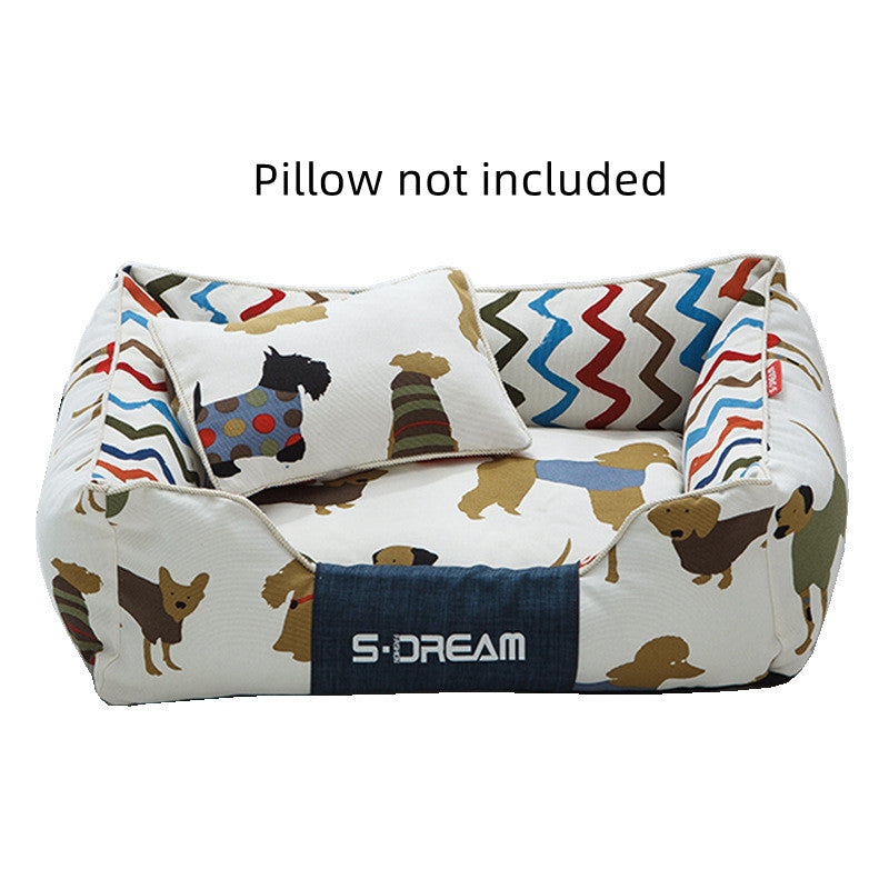 Dog Cat Bed Creativity Of Removable And Washable Large Dog Mat Pet House In Winter  -  - Pets Crazy Shops -