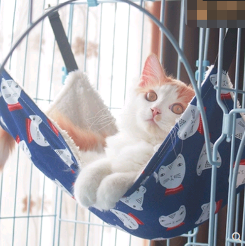 Cat cat hammock hanging nest cat cage with hammock hanging cat bed cat litter cat swing warm hanging bed four seasons cat mat  -  - Pets Crazy Shops -