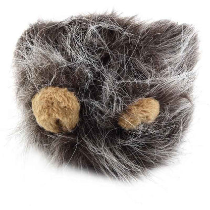Funny Pet Hat For Small Dogs Cats Hat Emulation Lion Hair Mane Ears Head Cap Scarf Pet Halloween Festival Costume  -  - Pets Crazy Shops -