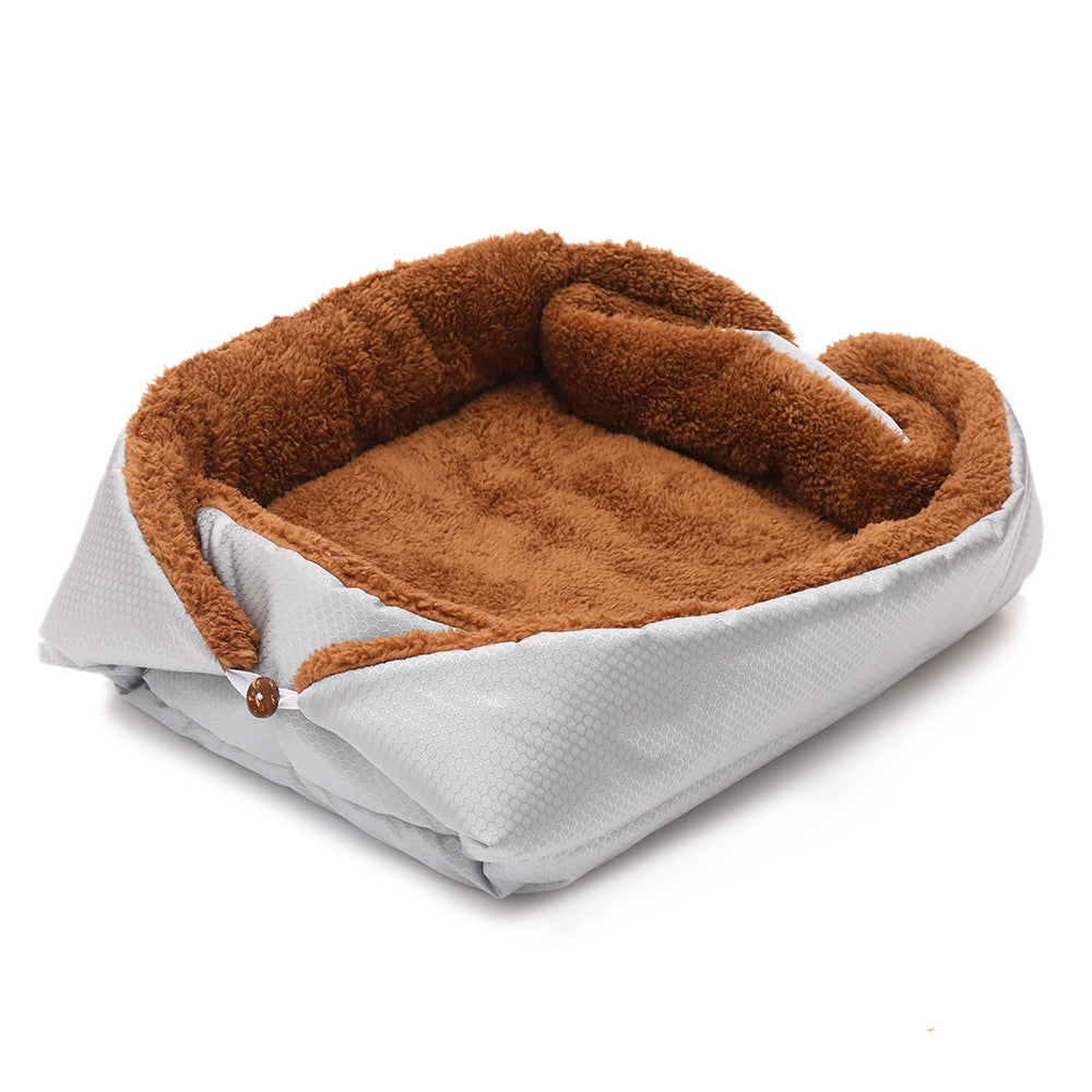 Pet Bed Mat New Pet Soft Dog Cat Blanket Fleece Cat Bed Mat Soft Warm Sleep Mat Cat Supplies Winter Foldable Pet Cushion  -  - Pets Crazy Shops -