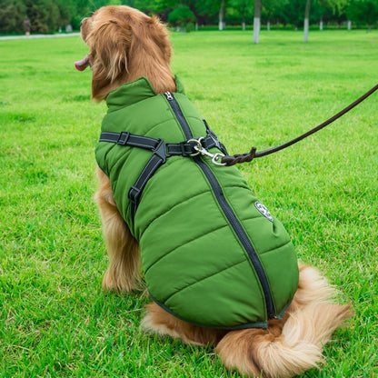 Dog Cotton Vest | Chest & Back Integrated Winter Clothes | 8 Sizes